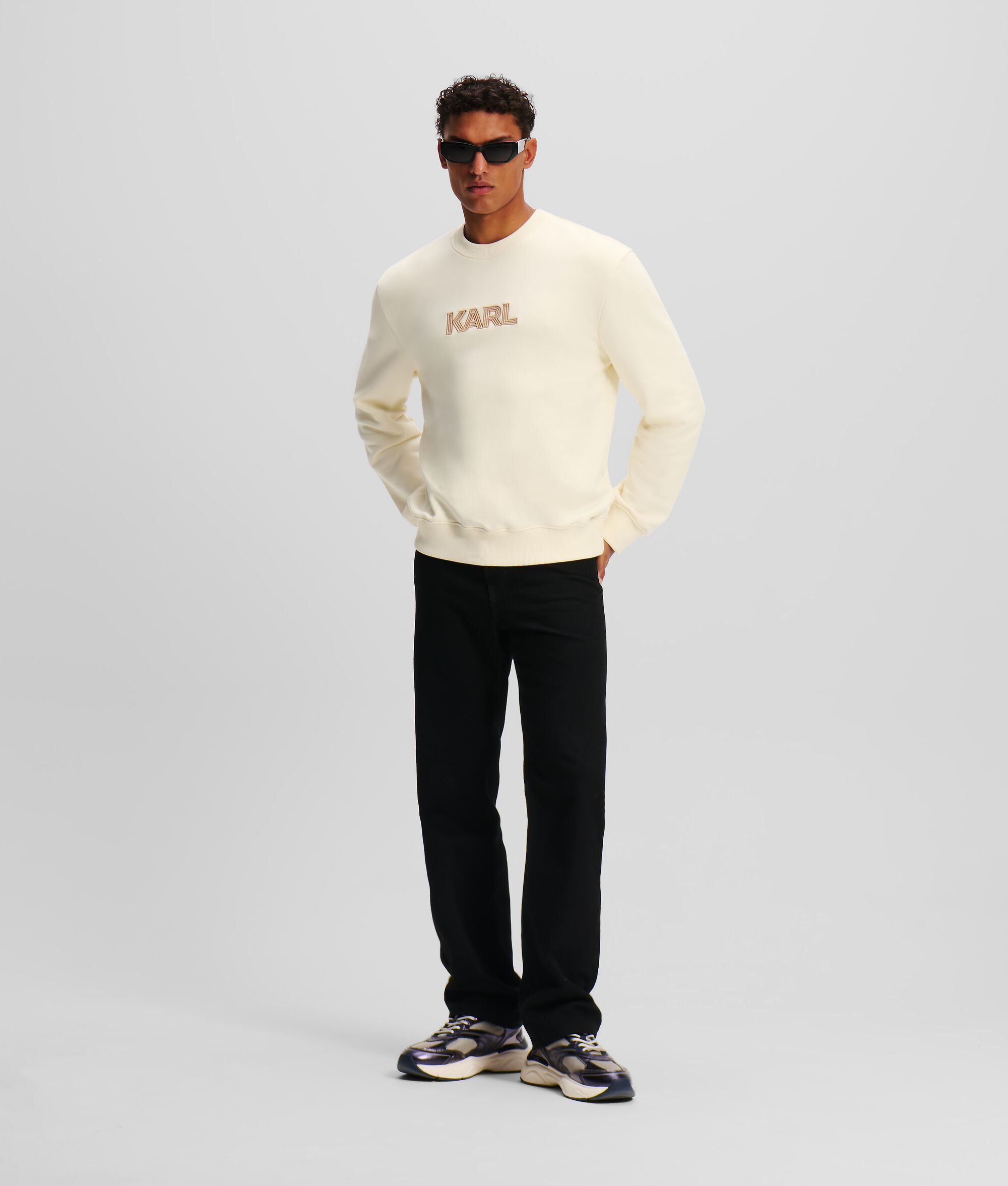 (image for) Smooth-Running KARL LOGO ART DECO SWEATSHIRT